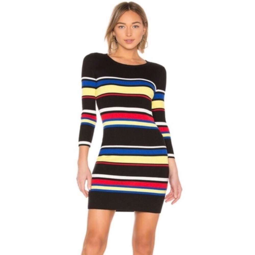 Sanctuary Cyber Disco multi striped sweater dress
